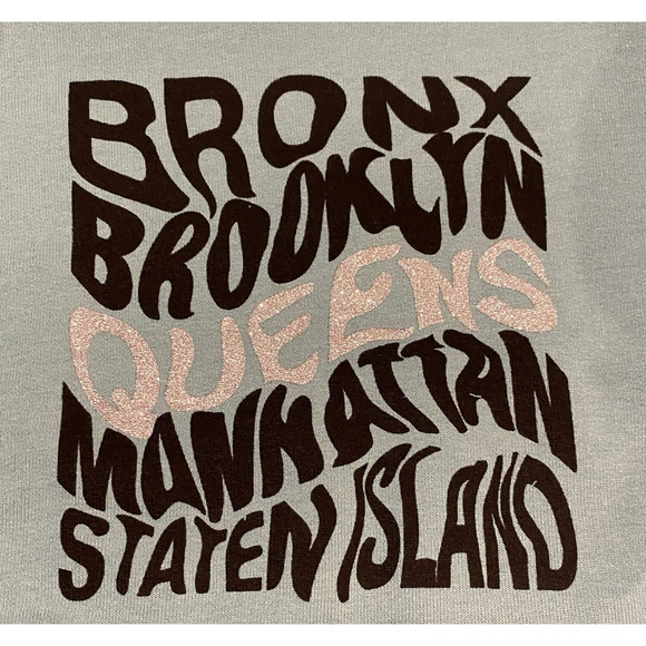 Limited Too Girl's Bronx Brooklyn Queens Sweatshirt Dress Sizes 4 & 5 BRAND NEW - Picture 2 of 5